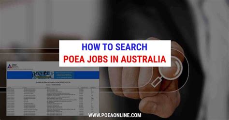 australia jobs poea|Australia Archives .
